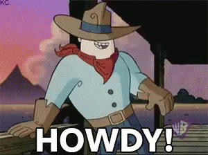 Cowboy Saying Howdy