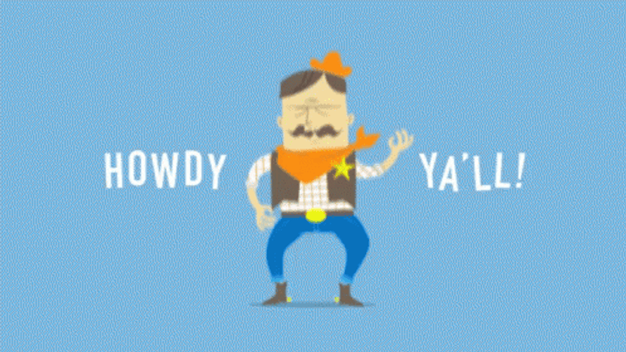 Cowboy Sheriff Howdy Ya'll GIF