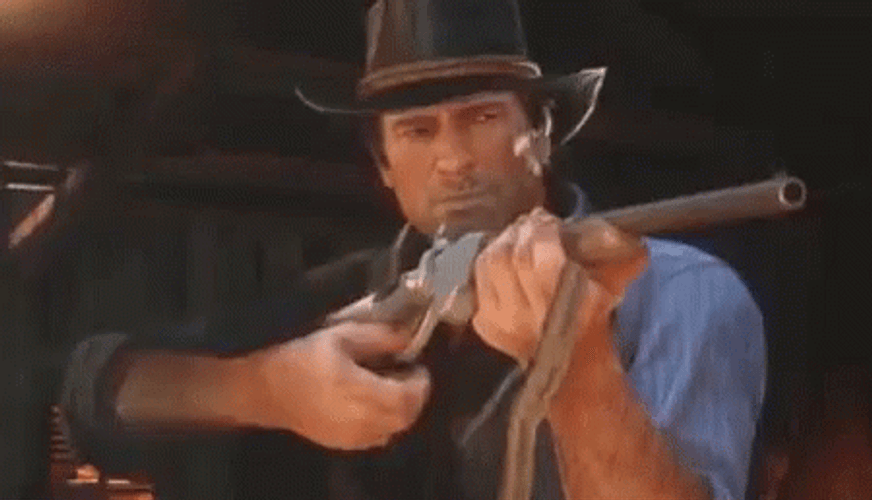 Cowboy Shotgun Perfect Aim GIF