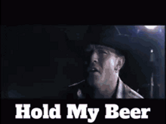 Cowboy Singing Hold My Beer GIF
