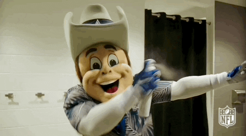 Cowboys Mascot Rowdy Energetic Dance GIF