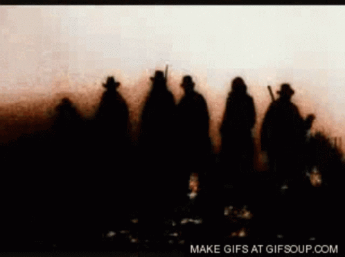 Cowboys Standing In A Line Make Gifs At Gifsoup GIF