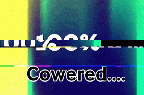 Cowered on Blue and Yellow Background