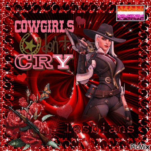 Cowgirls Don't Cry Lesbians Woman Holding Gun