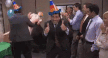 Coworkers Party Celebration Meme GIF