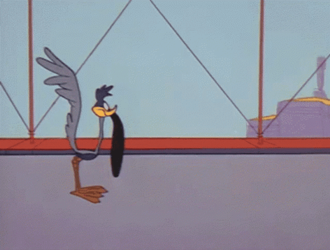 Coyote Drawing Cheating Roadrunner GIF