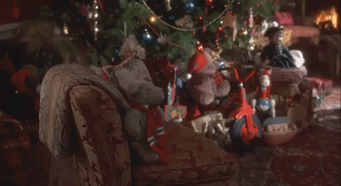Cozy Christmas Tree Home GIF