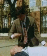 Mr. Bean Performing Cpr GIF