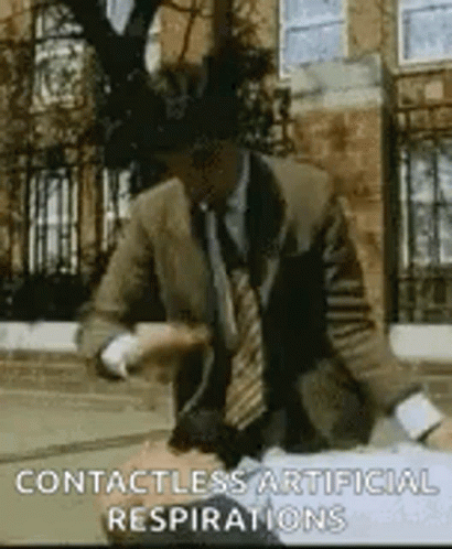 Mr Bean Contactless Artificial Respirations Cpr GIF