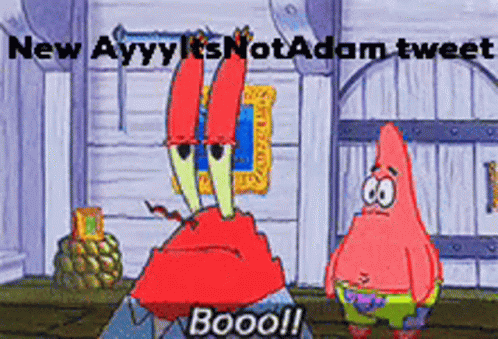Crab And Patrick From Spongebob Squarepants Are Standing Next To Each Other GIF