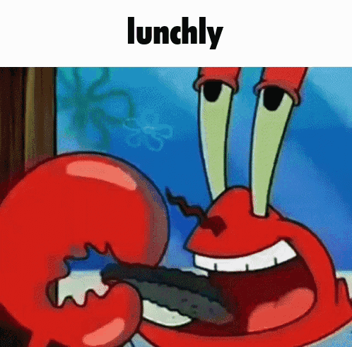 Crab Eating Food With Lunchly