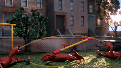 Crab Play Jump Rope GIF