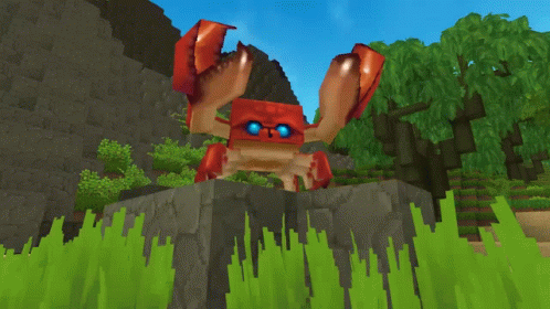 Minecraft Beach Crab Rave GIF