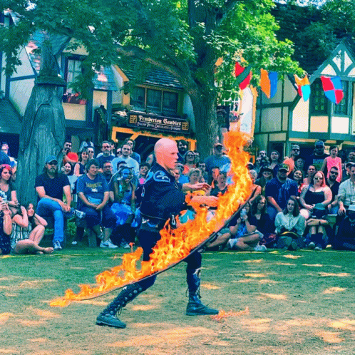 Cracking The Fire Whip Exhibition GIF