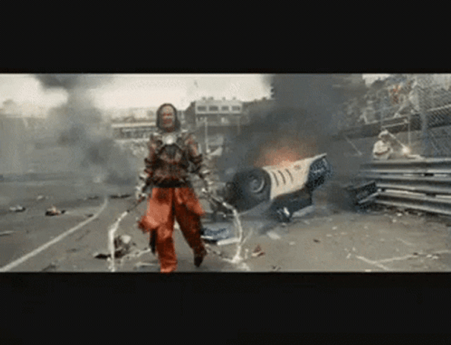 Cracking The Whip Iron Man Spoof GIF