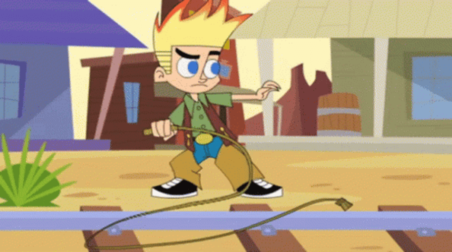 Cracking The Whip Johnny Test GIF