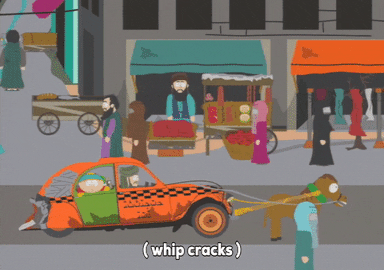 Cracking The Whip On Horse South Park GIF