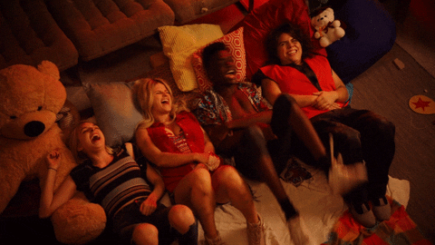 Cracking Up Andie Dakota Imogen Courtney GIF