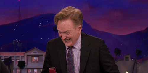 Cracking Up Conan O Brien And Kathy Bates GIF