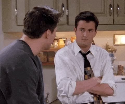 Cracking Up Friends Chandler And Joey GIF