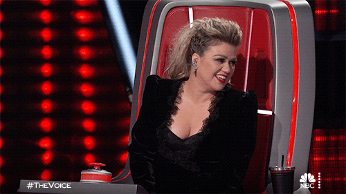 Cracking Up Kelly Clarkson The Voice GIF