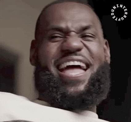Cracking Up Lebron James GIF