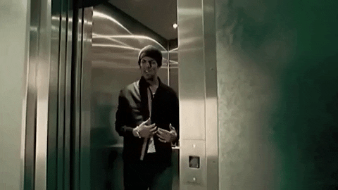 Craig David Inside Elevator Black And White GIF
