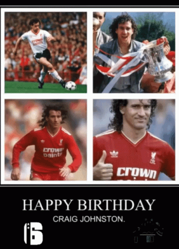 Craig Johnston Birthday Card Collage