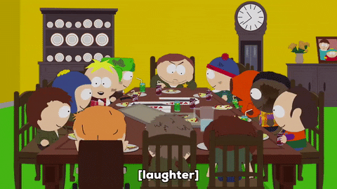 Craig Tucker Laughter In Table Eating GIF