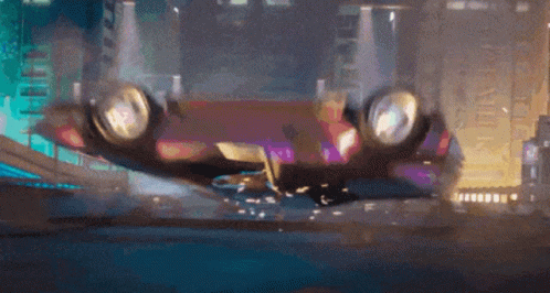 Car Flip Struck Crash GIF