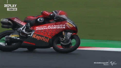 Motorcycle Race Crash GIF