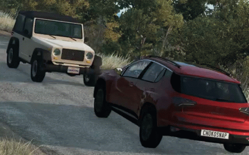 Two Cars Crash Accident GIF