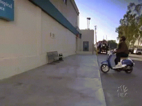 Funny Scooter Motorcycle Crash GIF