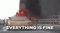 Funny Crash And Burn Everything Is Fine GIF