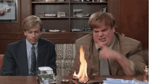 Chris Farley Crash And Burn Oh My God GIF