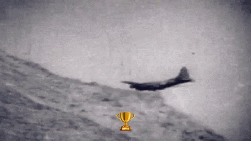 Fiery Plane Crash And Burn GIF