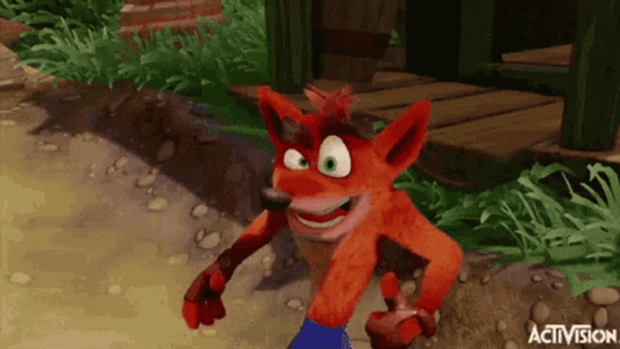 Crash Bandicoot Eyebrow Raise GIF