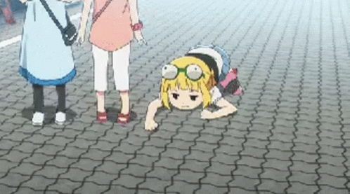 Crawling Sacchan Sniffing Ground GIF