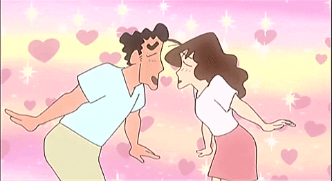 Crayon Shin Chan Hiroshi Nohara Couple GIF