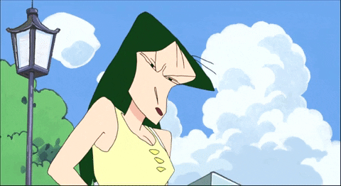 Crayon Shin Chan Mad Midori Yoshinaga GIF