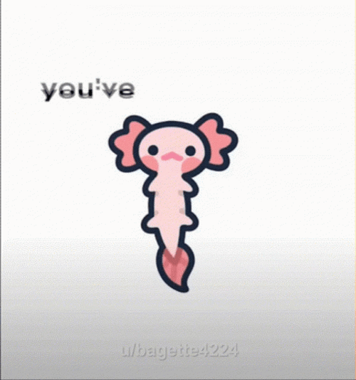 Crazy Axolotl Body Shake GIF