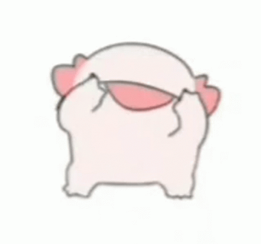 Crazy Axolotl Cheeks Pinching GIF