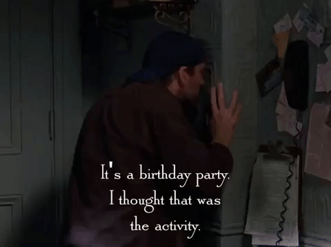 Crazy Birthday Party Anxious Luke Danes Gilmore Girls GIF