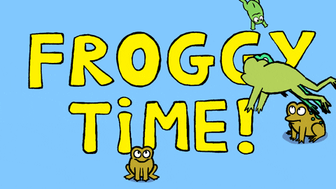 Crazy Cute Frogs Froggy Time GIF