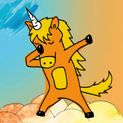 Crazy Dance Unicorn Shimmying Animation GIF