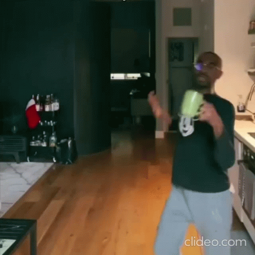 Crazy Dancing While Work From Home GIF