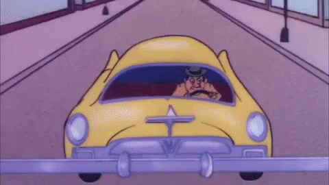 Crazy Driver Car Of Tomorrow Cartoon GIF
