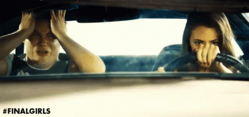 Crazy Driver From The Final Girls GIF