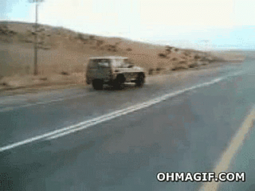 Crazy Driving Drifting On The Road GIF