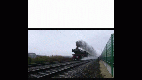 Crazy Fast Running Train GIF